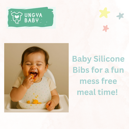 Silicone Bib for Babies for Feeding & Weaning Babies & Toddlers, Waterproof, (pack of 1)