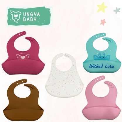 Silicone Bib for Babies for Feeding & Weaning Babies & Toddlers, Waterproof, (pack of 1)