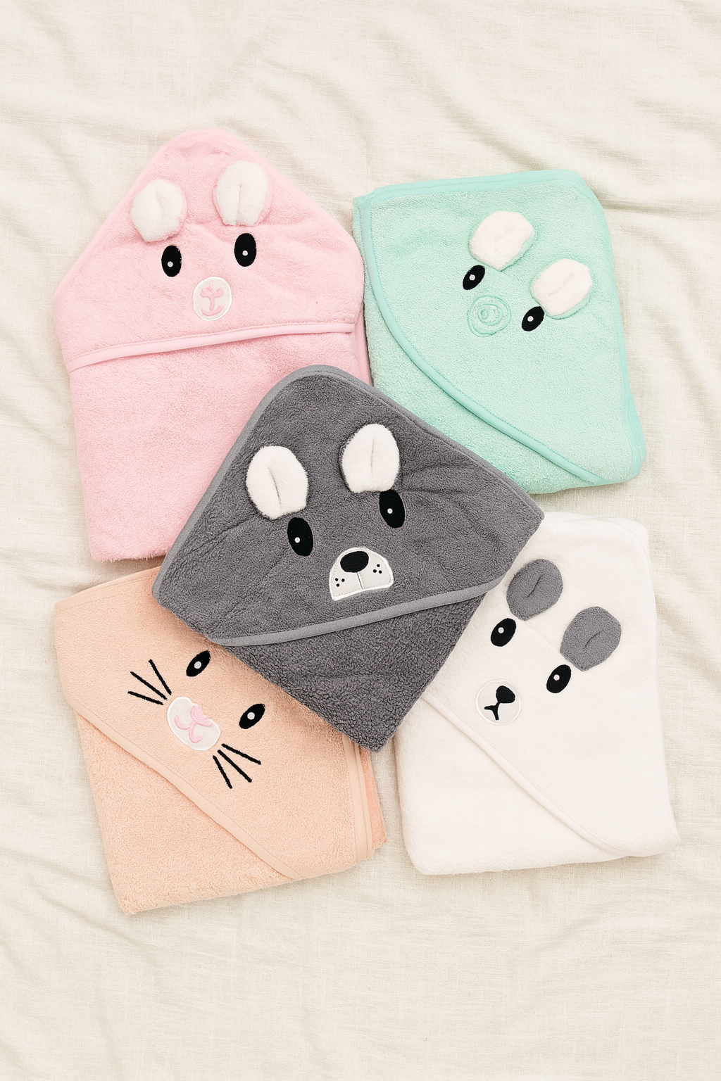 Cute animal themed Hooded Towels