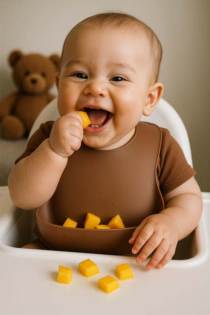 Silicone Bib for Babies for Feeding & Weaning Babies & Toddlers, Waterproof, (pack of 1)