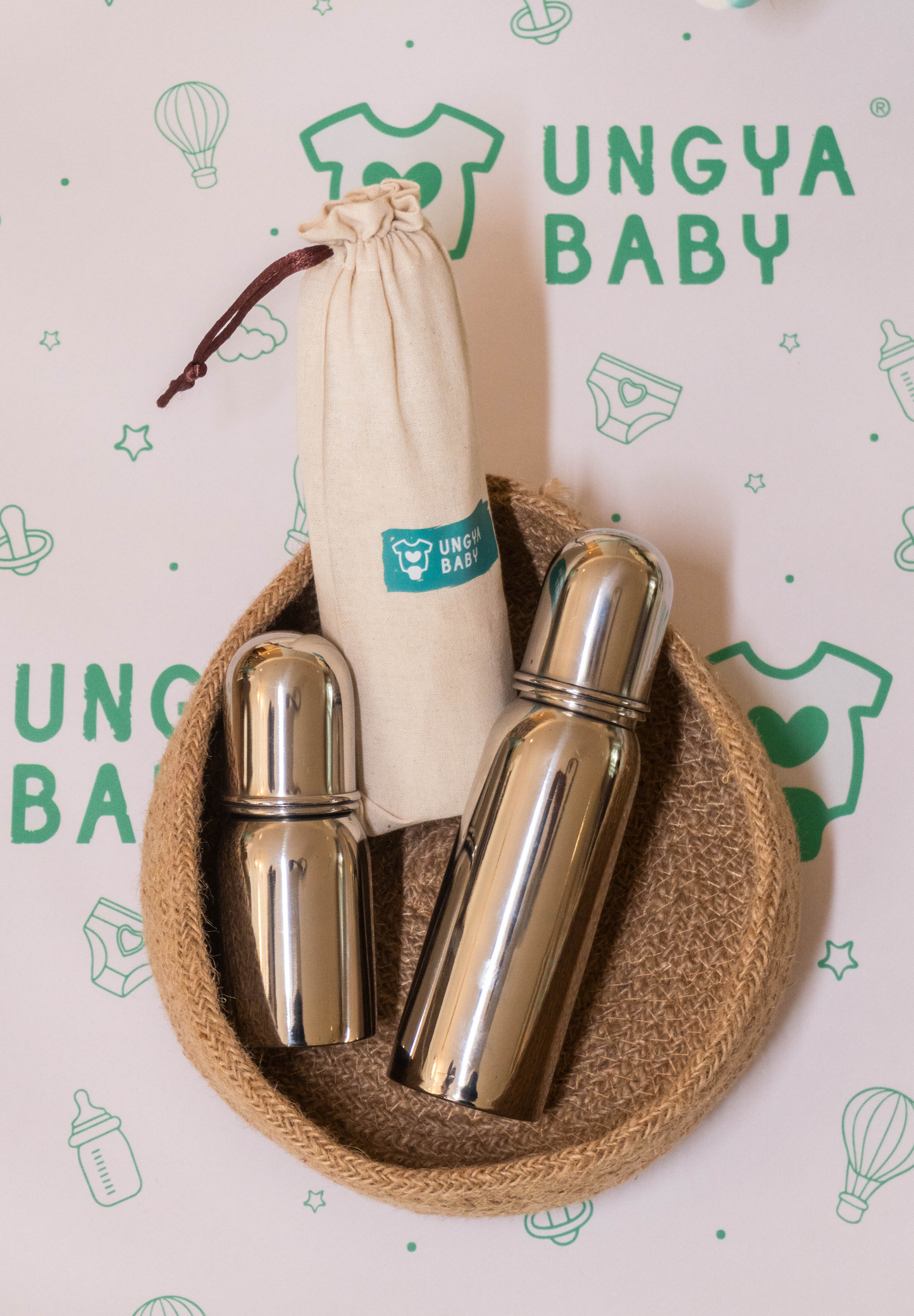 Anti-colic steel feeding baby bottles | Premium stainless steel