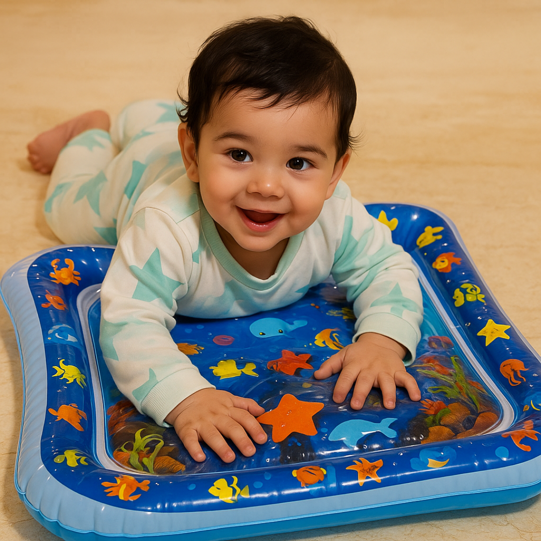 Tummy Time Water Playmat for Babies | Sensory Play for Newborns - 12 Months | Pack of 1 (Multicolor)