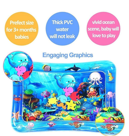 Tummy Time Water Playmat for Babies | Sensory Play for Newborns - 12 Months | Pack of 1 (Multicolor)