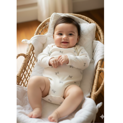 Sweet as a Cupcake & Puppy love, Pack of 3 Full Sleeves Onesie for Baby Girls (Newborn-12 months)