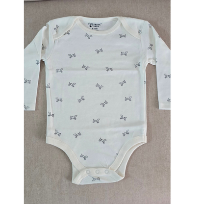 Sweet as a Cupcake & Puppy love, Pack of 3 Full Sleeves Onesie for Baby Girls (Newborn-12 months)